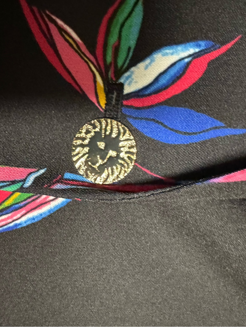 Anne Klein black Floral Single-Button Blazer with Bright Print - Picture 7 of 11